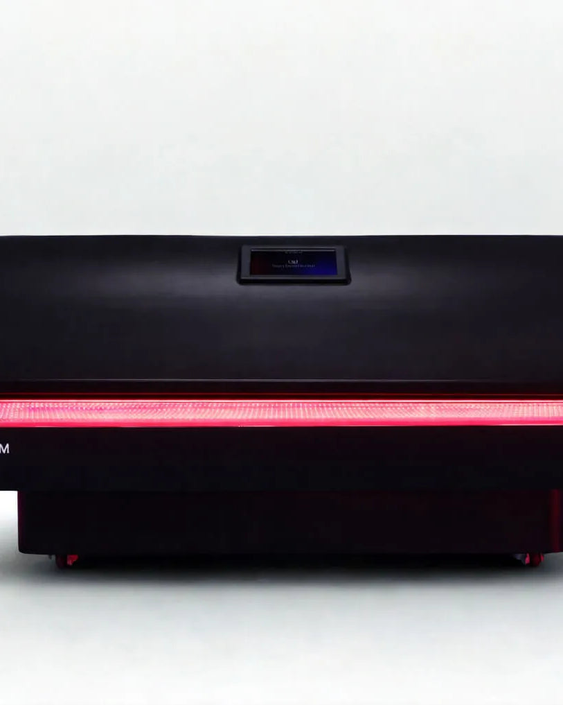 Nova Red Light Therapy Bed Black bed with red light preview