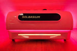 Helios Commercial White Red Light Therapy Bed by Solbasium - Full Body Photobiomodulation System in Red Light Mode